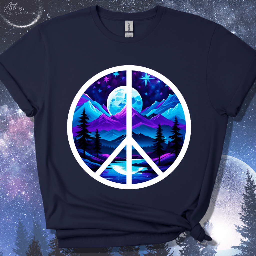 Moonlit Mountainscape T-Shirt