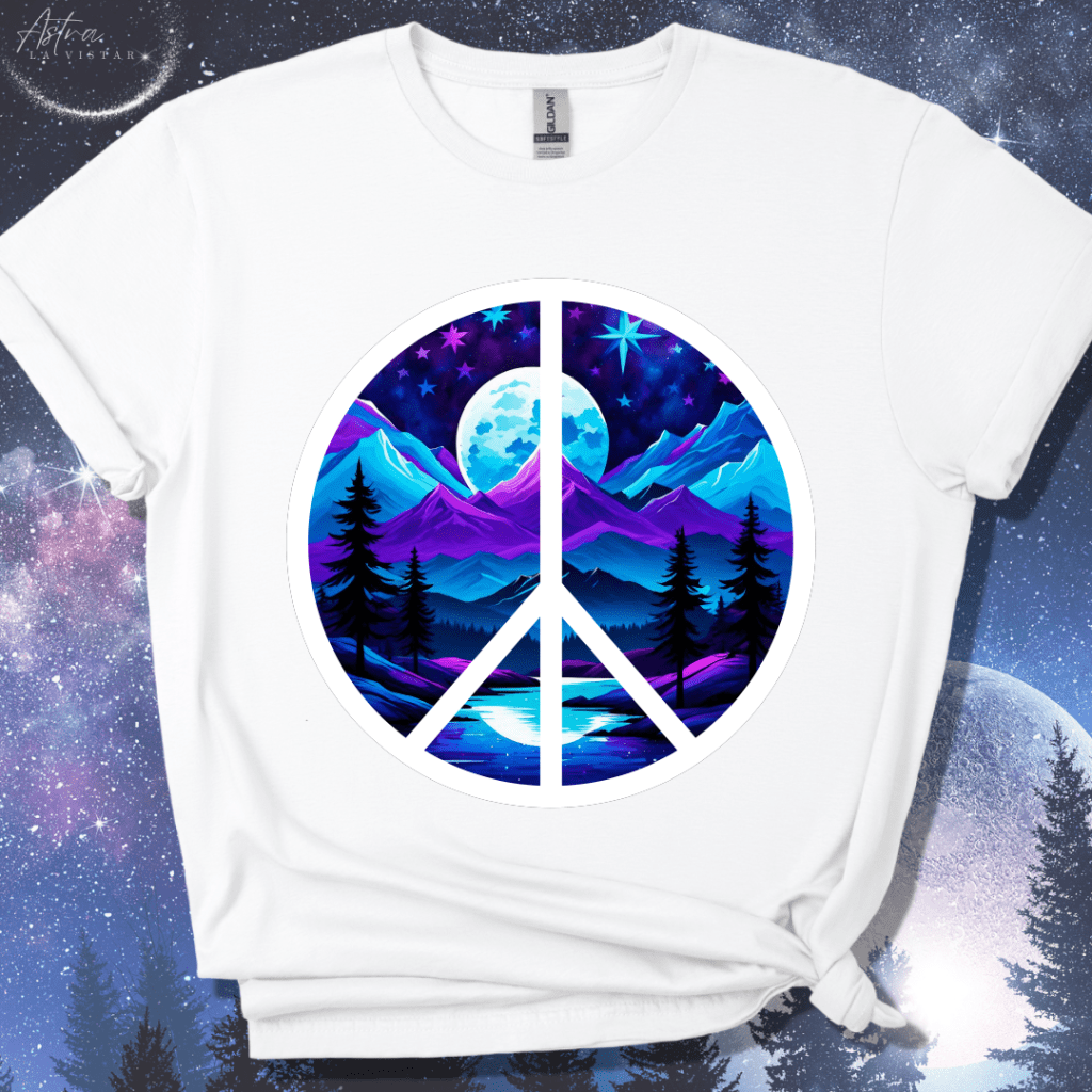 Moonlit Mountainscape T-Shirt