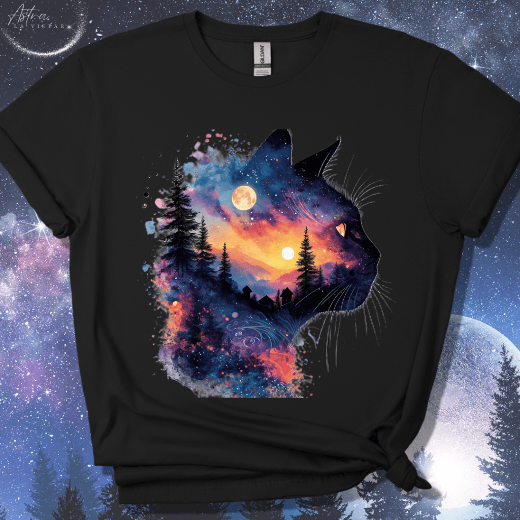 Feline Nightscape T-Shirt