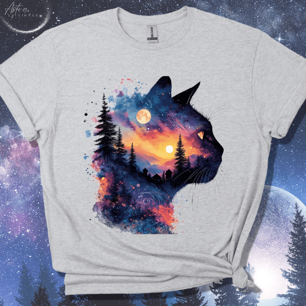 Feline Nightscape T-Shirt