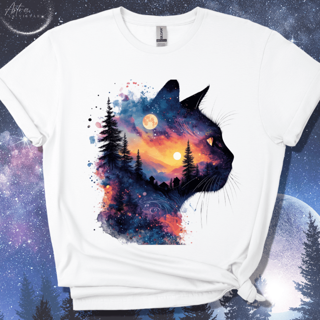 Feline Nightscape T-Shirt