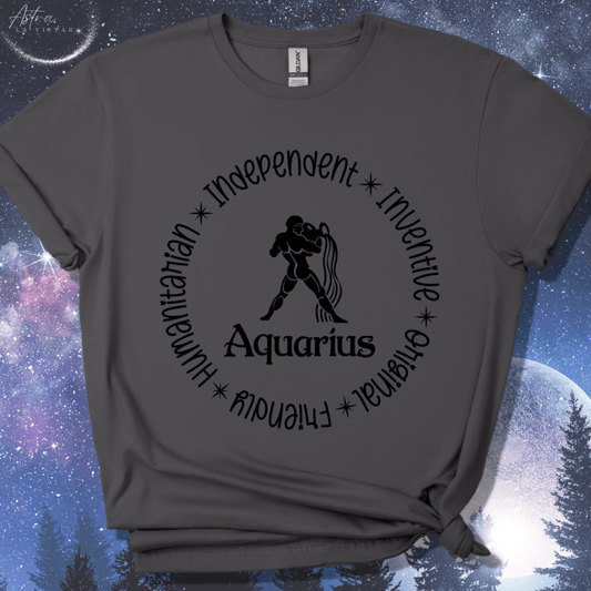 Aquarius Round T-Shirt