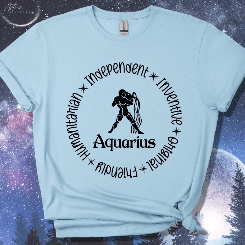 Aquarius Round T-Shirt