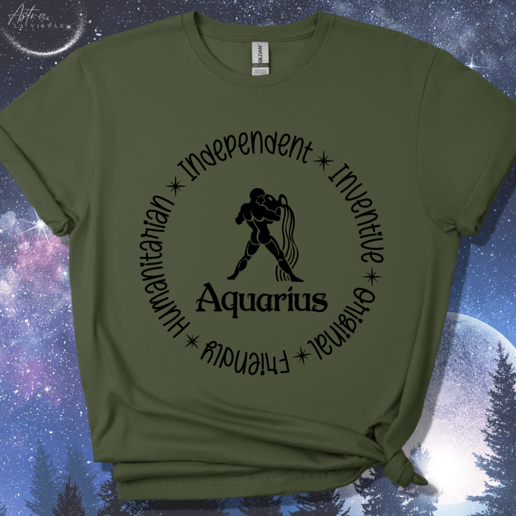 Aquarius Round T-Shirt