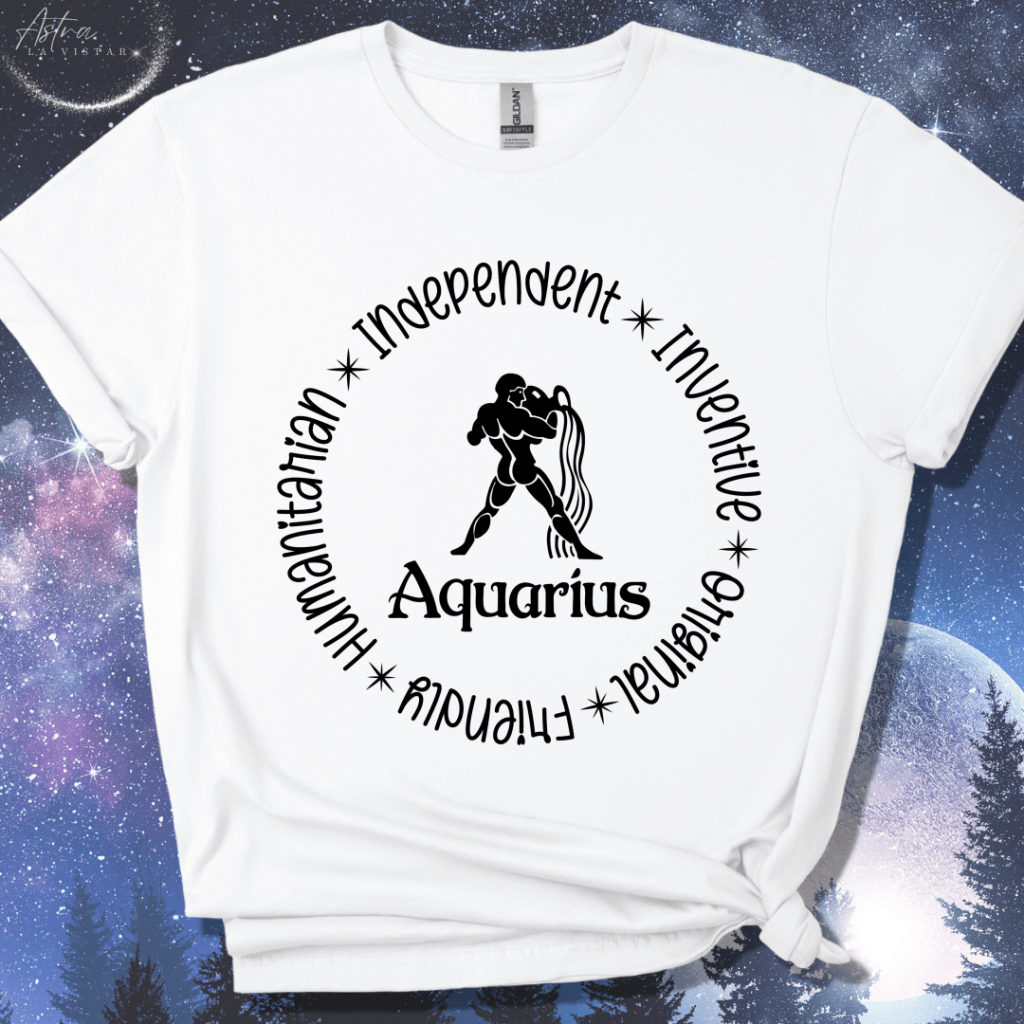 Aquarius Round T-Shirt