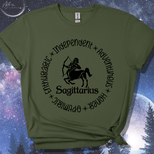 Sagittarius Round T-Shirt