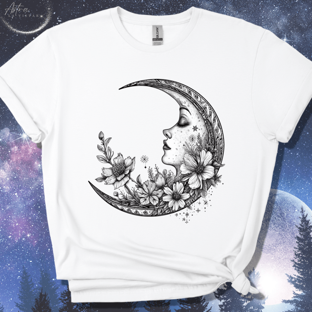 Floral Crescent T-Shirt